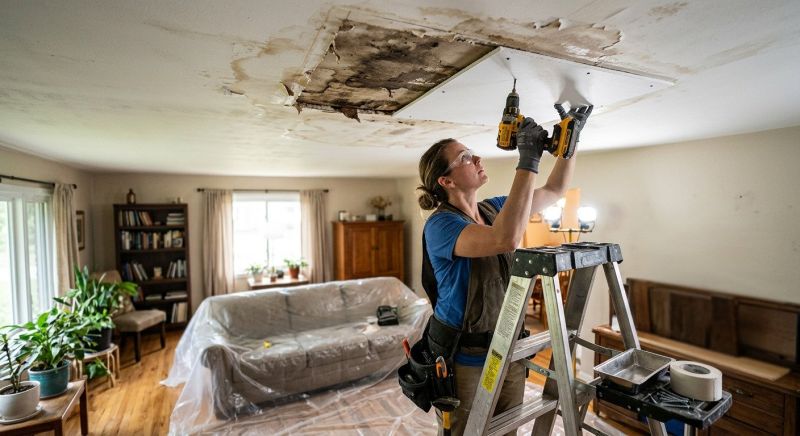 Ceiling Crack Repair in Conroe, TX