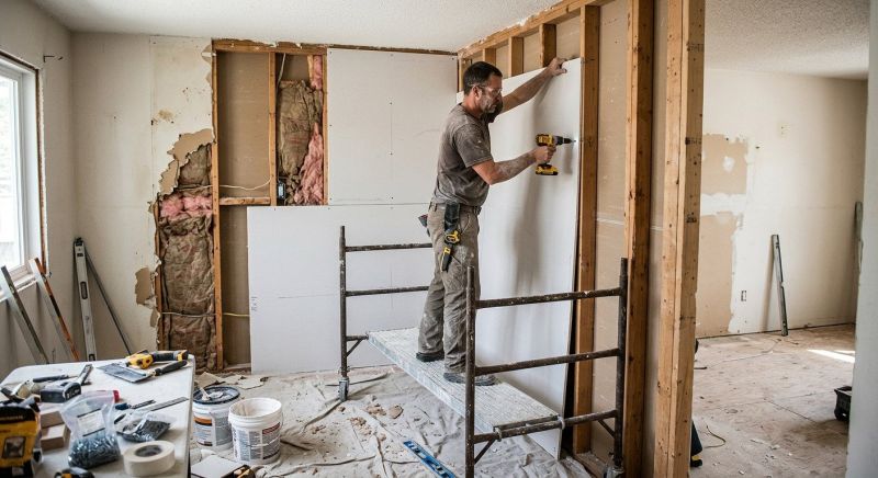 Bedroom Drywall Installation in Wilmington, NC