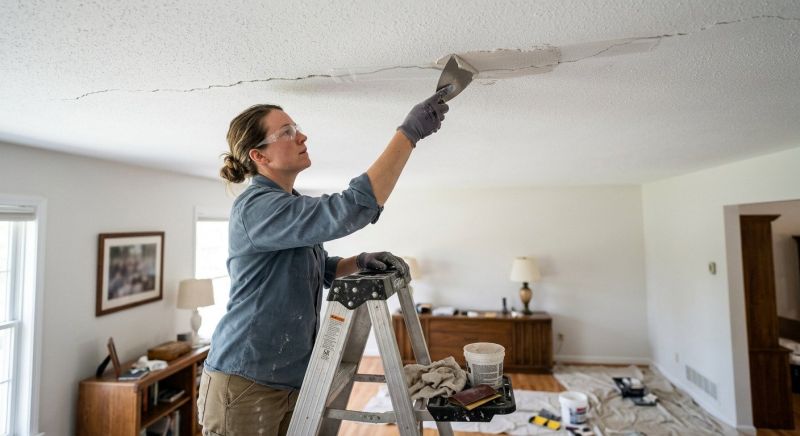 Ceiling Crack Repair in Wilmington, NC
