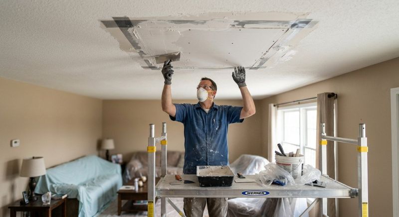Ceiling Drywall Repair in Alpharetta, GA