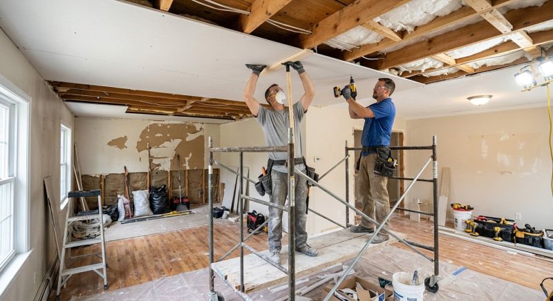 Ceiling Drywall Replacement in Wilmington, NC