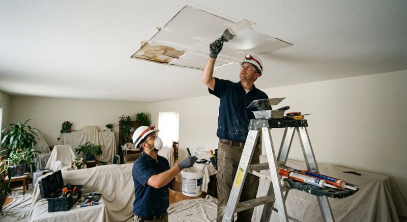 Ceiling Water Damage Repair in Olathe, KS