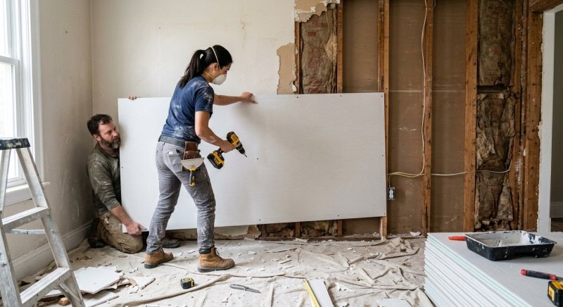 Drywall Replacement in Overland Park, KS