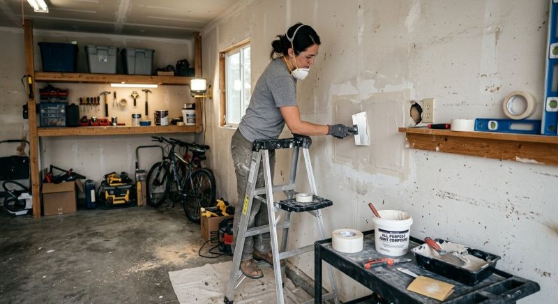 Garage Drywall Repair in Alpharetta, GA