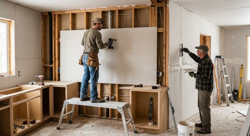Kitchen Drywall Installation in Alpharetta, GA